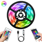 Светодиодная лента с Bluetooth 2835, USB, 5 В, инфракрасный пульт дистанционного управления