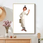 Декоративные картины с изображением героев фильмов, декорация с Рататуй, картины для интерьера, Безрамная Картина на холсте