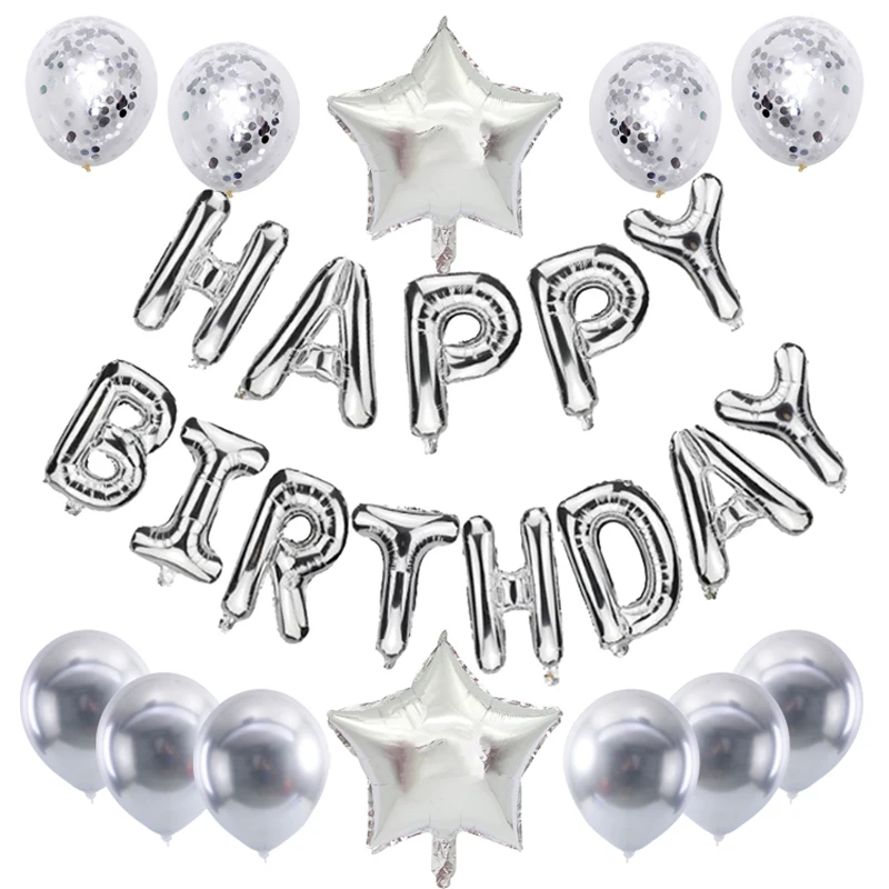 Воздушный шар из латекса и алюминия для дня рождения воздушные шары | Дом сад