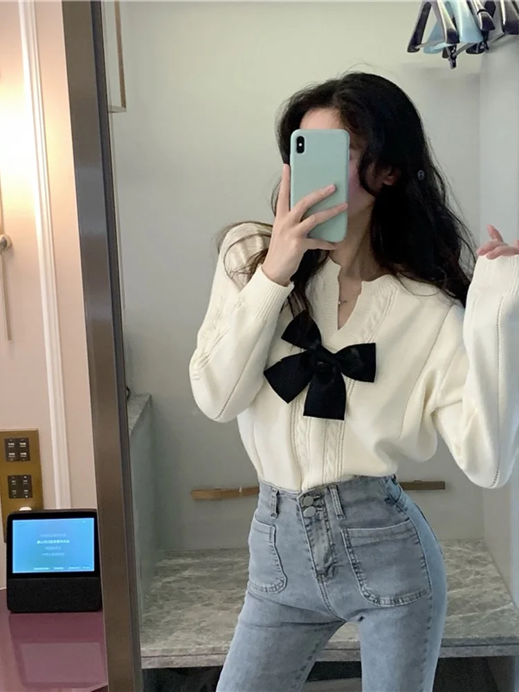 

Женский свитер свободного покроя, дизайнерский свитер во французском стиле на осень и зиму, 2021