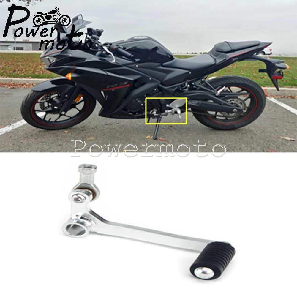 

Motorcycle Versnellingspook Voor Left Gear Shift Lever Toe Peg Links Shifter Pedal Steel For YAMAHA YZFR25/R3 MT-03/25 2014-2021
