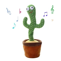 lovely dancing cactus toy electronic shake dancing toy with with music for kids children education gifts home office decoration