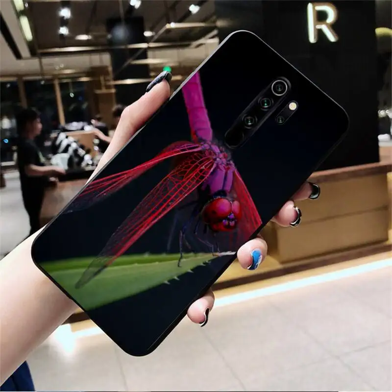 Красивая стрекоза чехол для телефона Redmi Note 9 8 8T 8A 7 6 6A экшн-камеры Go Pro Max K20 |