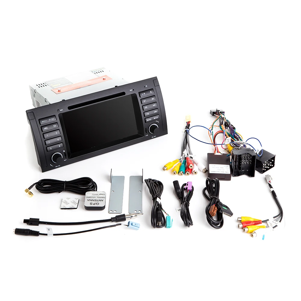 Qcta Core 1 din Android 9 автомобильный стерео DVD плеер для BMW X5 E53 E39 Мультимедиа GPS Навигация