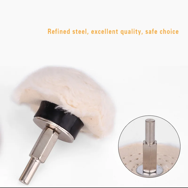 

6Pcs Polishing Buffing Pad Mop Wheel Drill Kit Polishing Wheel Cloth Cotton Polishing Mops Pad For Rotary Metal Jewelry
