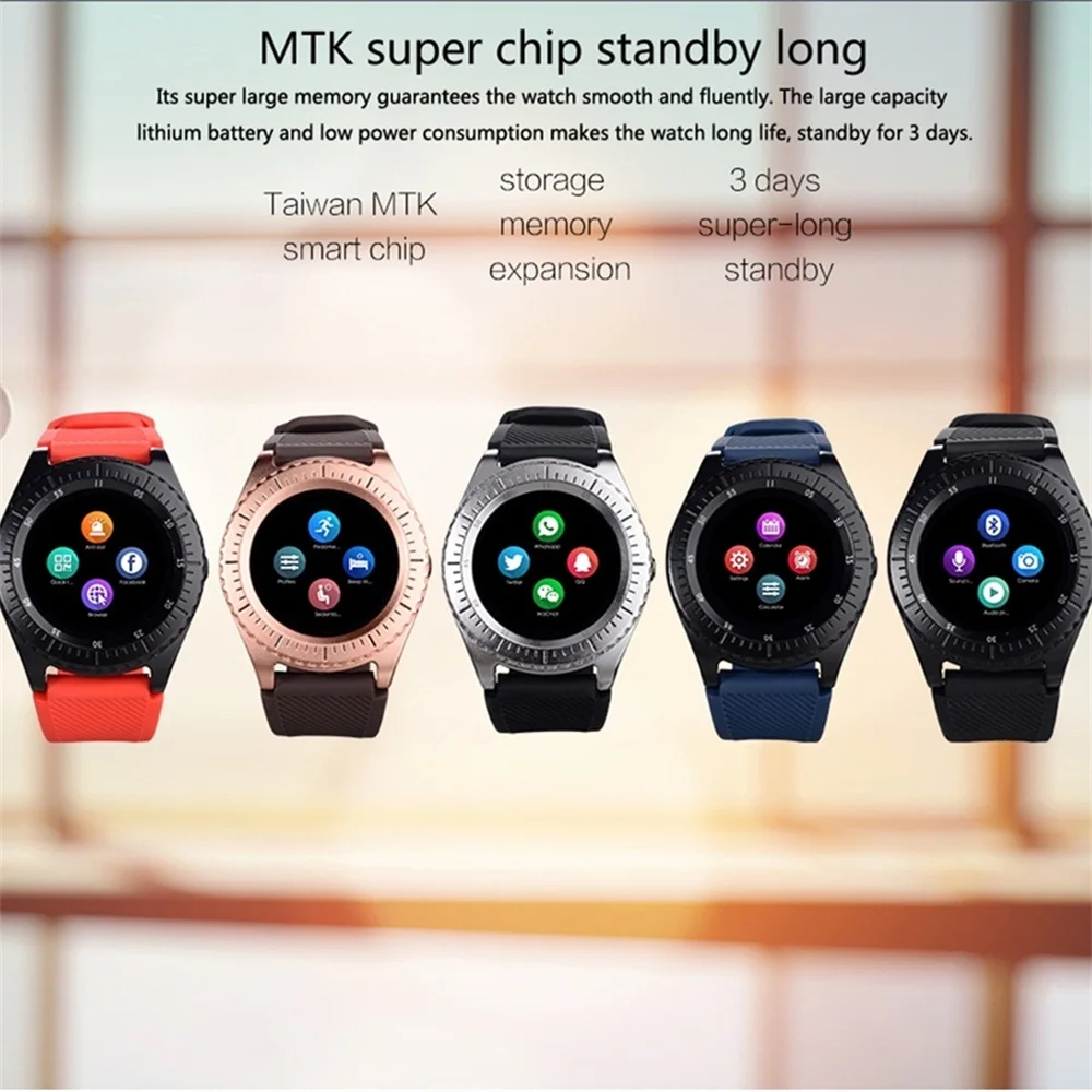 Bluetooth Смарт-часы подключение Android ios Телефон Smartwatch С sim-картой музыкальная камера