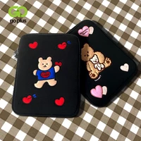 goplus kawaii korea love bear handbag 10 5 11inch tablet pc case holder lovely fashion bags dacron soft girls for travel home