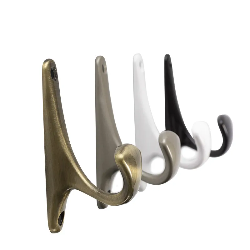 

Wide hook Hat Coat Clothes Hanger Hook fixed on wall or wood metal hooks clip hook lock latch for door