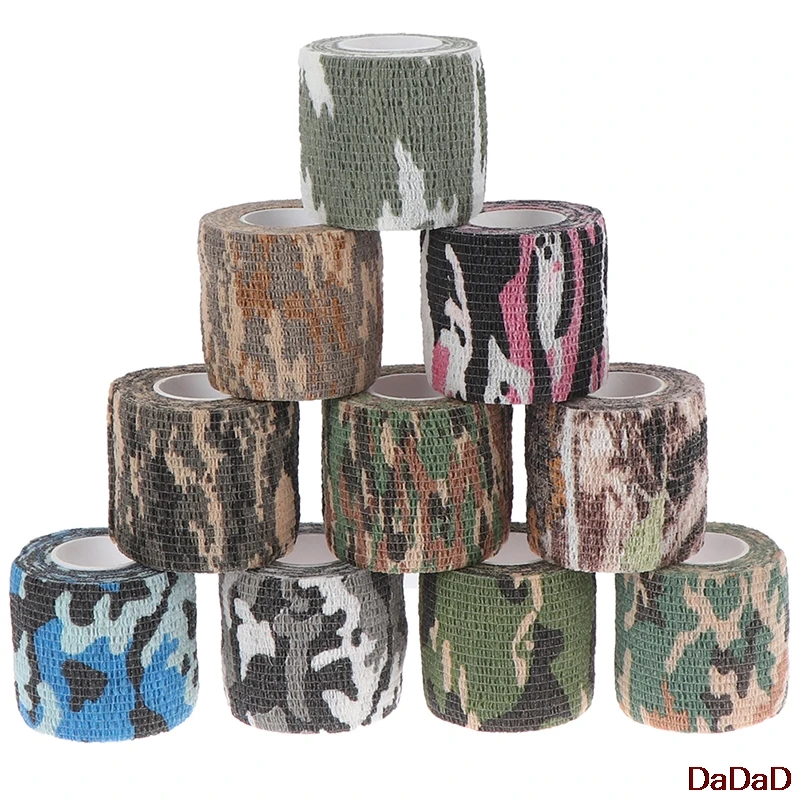 

Multi-functional Camo Tape Non-woven Self-adhesive Camouflage Hunting Paintball Airsoft Rifle Waterproof Non-Slip Stealth Tape
