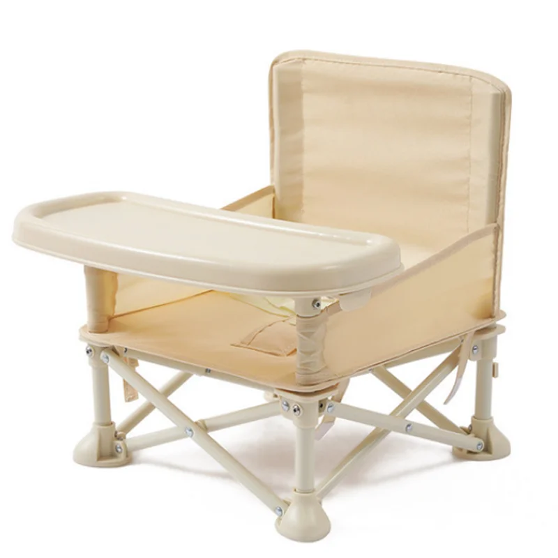 New baby dining chair folding portable baby multifunctional outdoor beach chair dining table seat