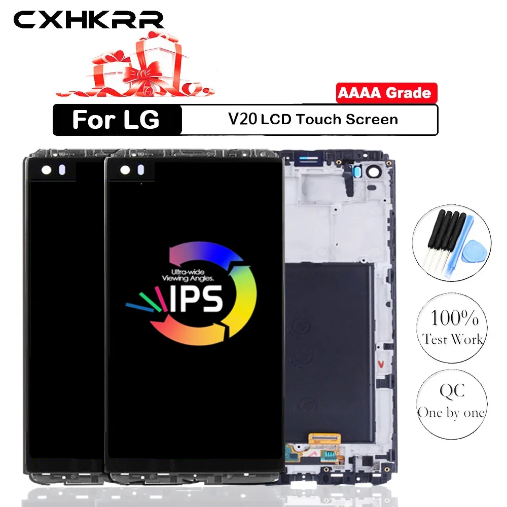 5.7" Дисплей с сенсорным экраном для LG V20 VS995 VS996 LS997 H910 без рамки сборка замена