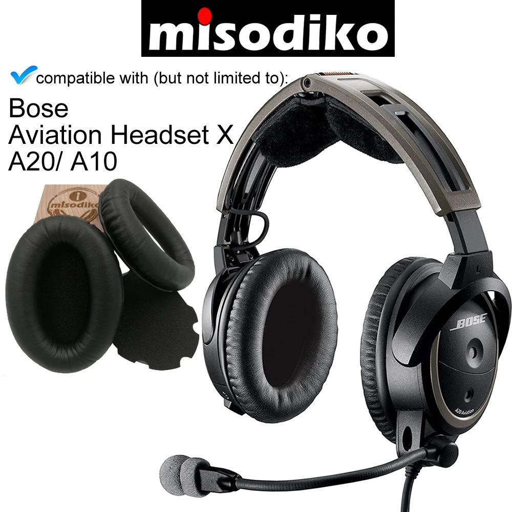 Сменные амбушюры misodiko, набор подушек-для Bose, авиационная гарнитура X A10 A20, наушники, запасные части, амбушюры с амбушюрами