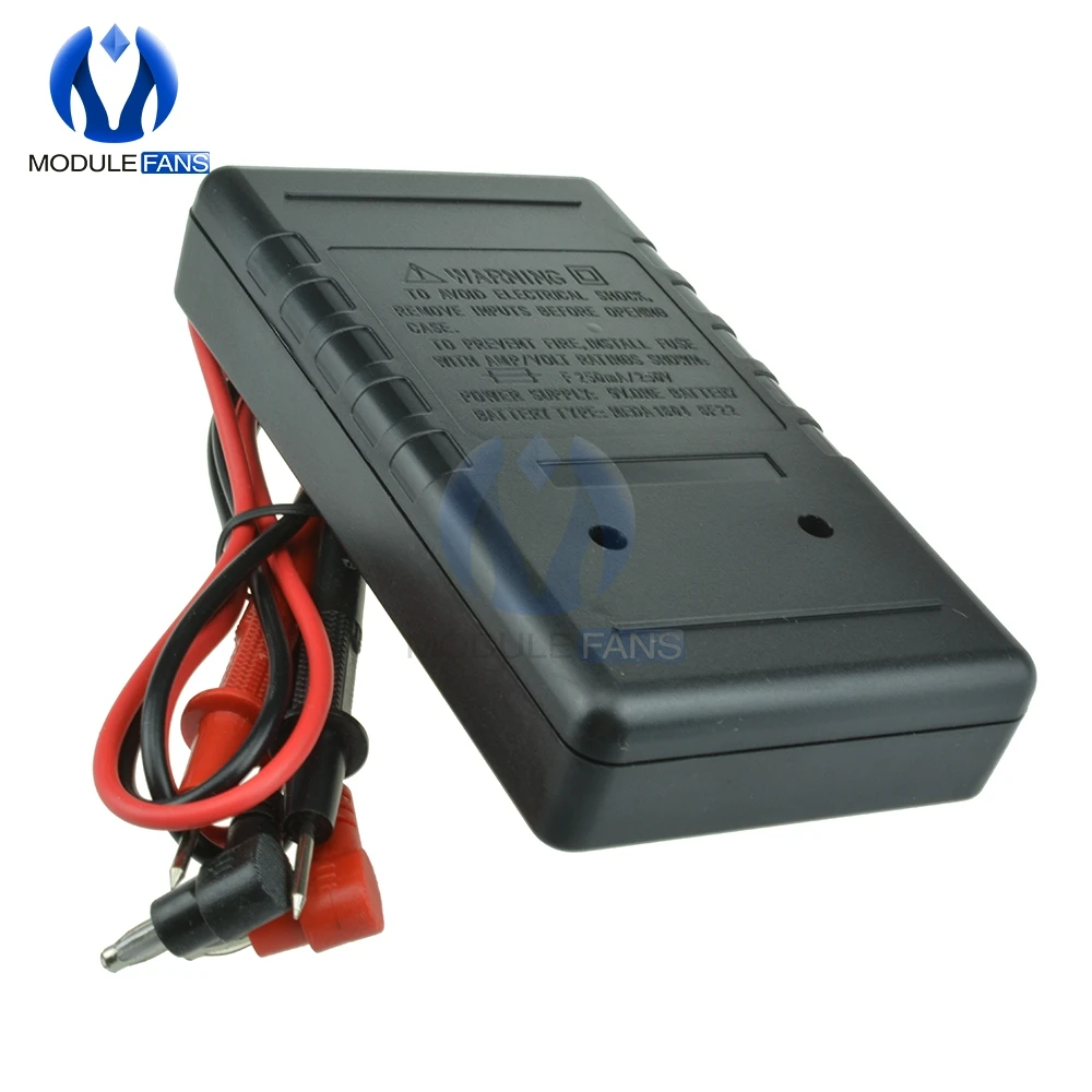 Цифровой мультиметр AC/DC 750 В черный ЖК-дисплей Вольтметр Амперметр Омметр тестер