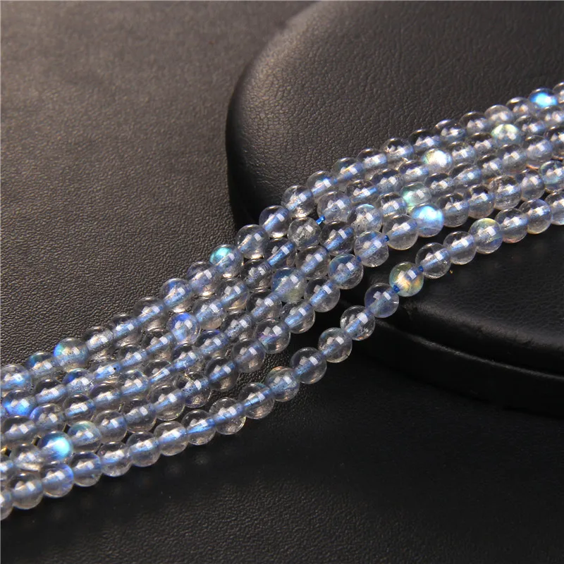 

AAA Grade Natural Gray Labradourite Beads High Quality Round Spectrolite Shiny Gem Beads for Jewelry Making DIY Bracelet 3-6mm
