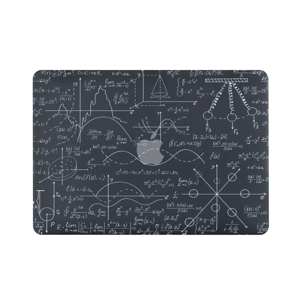Новый 3D чехол с формулой печати для MacBook Air Pro Retina 11 12 13 15 mac book 3 4 дюйма сенсорной