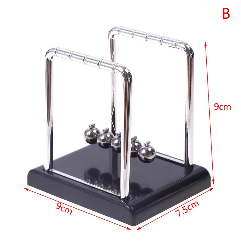 Newton's Cradle Desk Table Decor Metal Pendulum Ball Newton Physics Science Steel Balance Crafts | Дом и сад