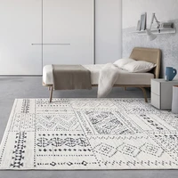 morocco style black white livingroom carpet simple decor home bedroom carpet sofa coffee table floor mat vintage thick area rug