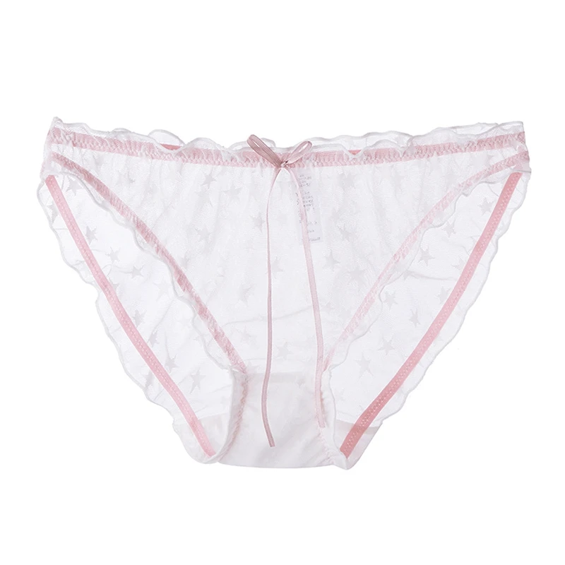 

Hot kf-Women's Underwear Traceless Breathable Underpants Dots Thin Comfortable Panties Fashion Lace Sexy Panties