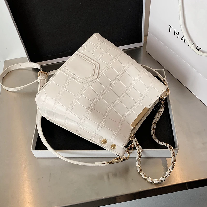 

Сумки через плечо из искусственной кожи с узором под камень для женщин, сумка 2021, трендовые сумки на плечо, Женская дорожная брендовая сумка ...