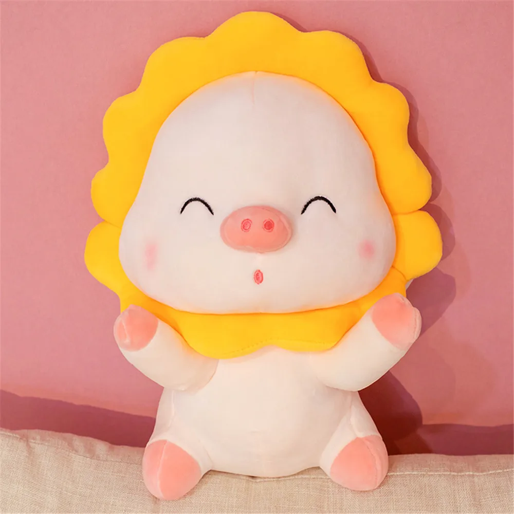 

Cartoon Cute Sun Flower Angel Pig Doll Plush Toy Wholesale Birthday Wedding Doll Activity Pillow Christmas Decoration Photo Prop