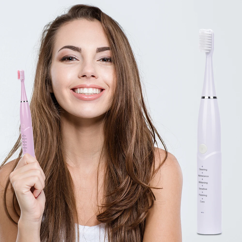 

Portable Smart Electric Toothbrush 6 Modes Rechargeable USB Electric Tooth Brush Teeth Whitening Oral Care Family Dental Care