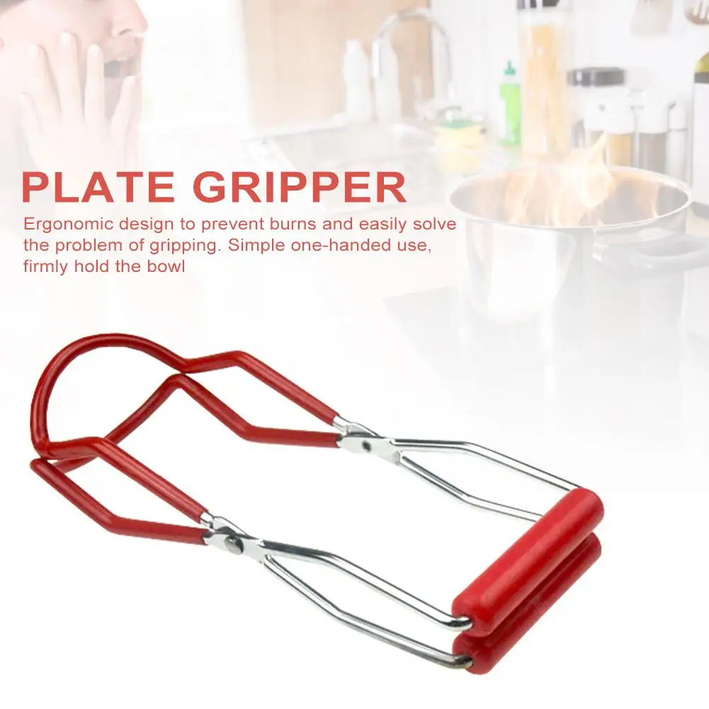 Нержавеющая сталь складное блюдо для тарелочной чаши клип Тонг нагревательная