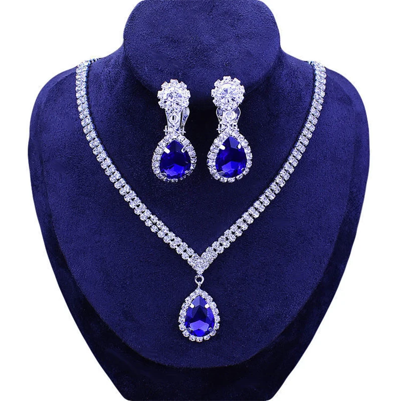 

2022 fashion trend women's Cubic Zirconia Earrings, earrings, necklaces, weddings, 4 colors