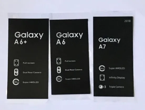 100PCS New Phone Factory Screen Protector Back Cover Film For Samsung Galaxy A6 A8 Plus A3 A5 A7 2017 C5 C7 C9 J5 J7 Pro