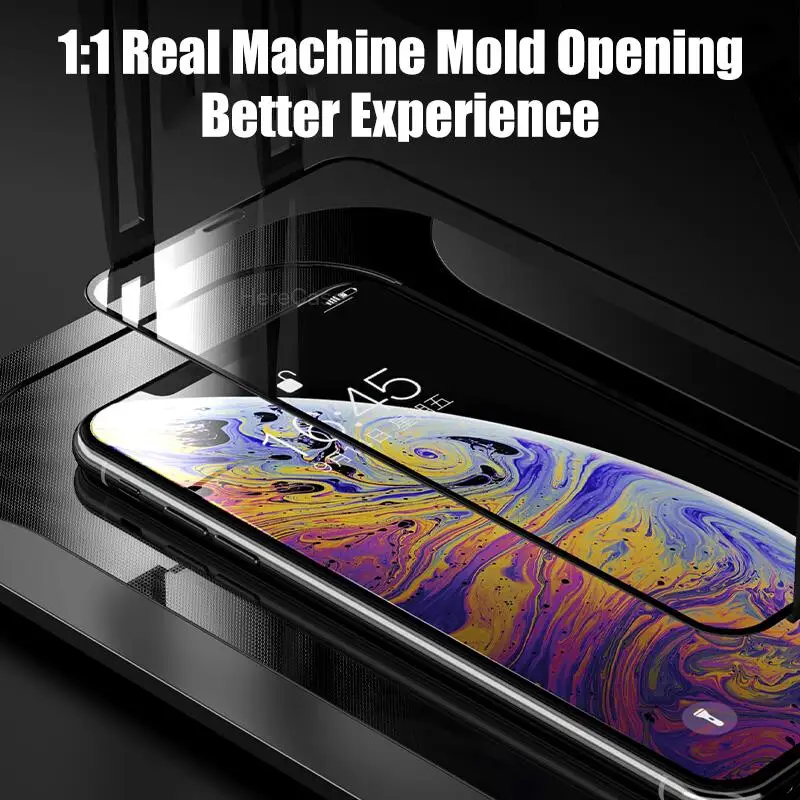 

10D Full Cover Tempered Glass For iPhone 13 12 11 Pro Max Screen Protector For iPhone 6 7 8 Plus Xs Max XR Protective Glass Film
