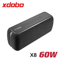 xdobo x8 60w bluetooth speakers portable subwoofer wireless ipx5 waterproof tws 15h playing voice assistant extra bass system
