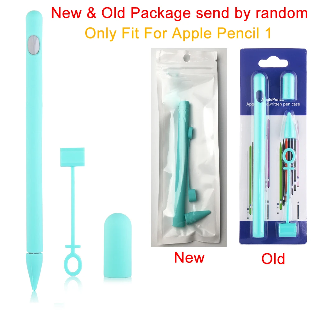 

Colorful Soft Silicone Compatible For Apple Pencil Case Compatible For iPad Tablet Touch Pen Stylus Protective Sleeve Cover