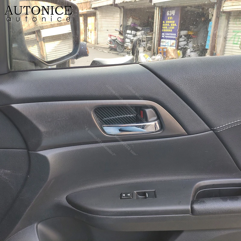 Внутренняя дверная чаша из нержавеющей стали карбоновое волокно цвета