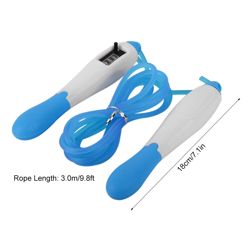9.8ft Adjustable Jump Rope with Counter Skipping Fast Speed Counting for Home Fitness Training | Спорт и развлечения