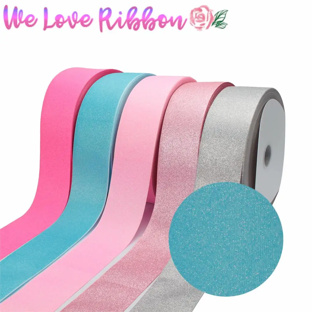 3 &quot75 мм твердая полная блестящая корсажная лента с принтом Lt. розовое Серебро DIY