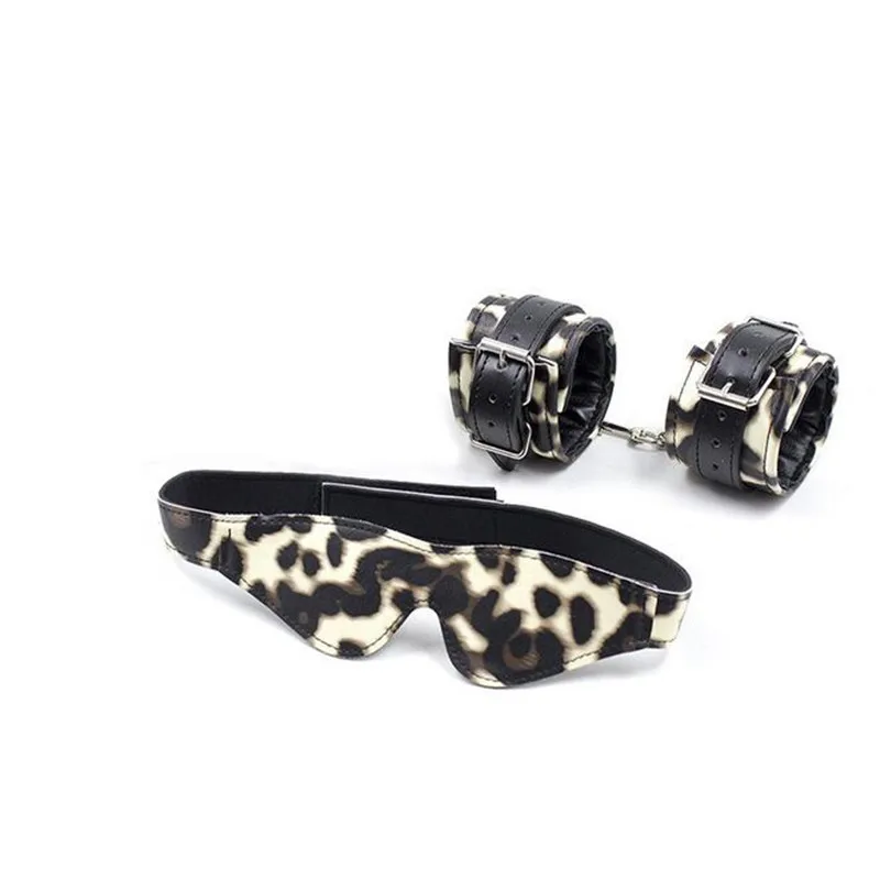 Секс игрушки для взрослых 2 шт./компл. сексуальный леопард фетиш бондаж