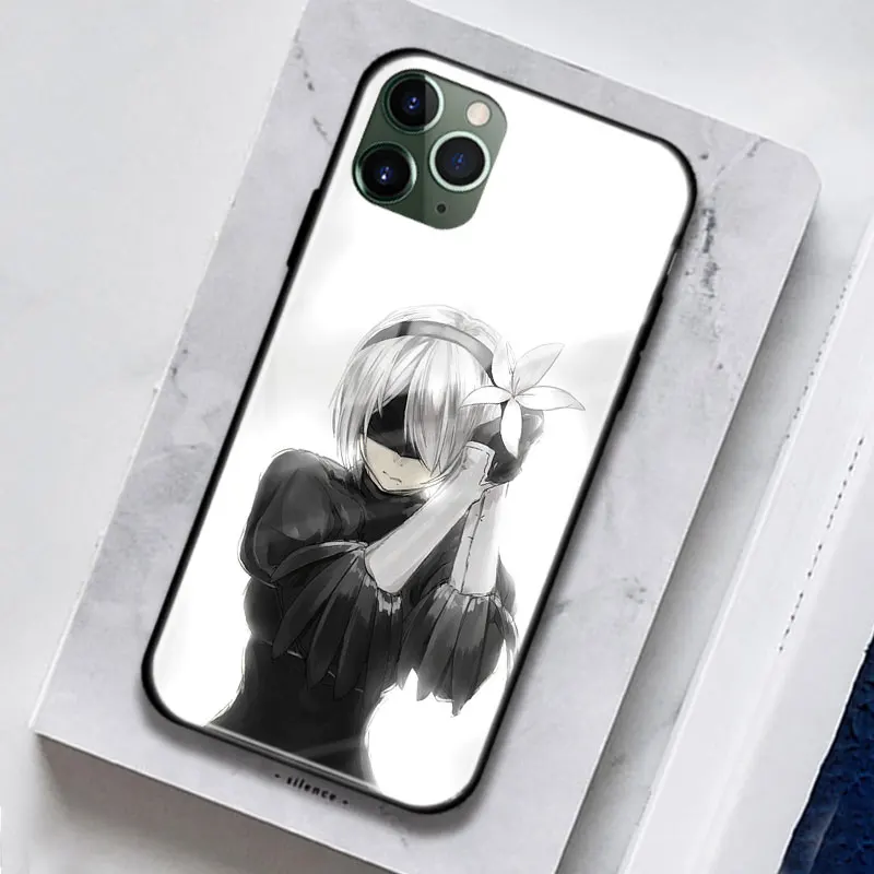 Чехол для телефона Nier Automata game girl мягкий силиконовый чехол iPhone SE 6s 7 8 Plus X XR XS 11 12 13 Mini