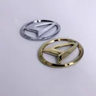 Золотистый хромированный Автомобильный руль Daihatsu 6,4 см * 4,4 см, передний и задний значок, эмблема-наклейка для Sirion PICO материал COPEN Esse Altis