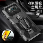 Противоударный чехол с зажимом для ремня для Mi 10 T Pro Mi10T Lite T10 Poco F3 X3 NFC M3, чехол для Xiaomi Redmi Note 10, чехол Mi 10 T 9t