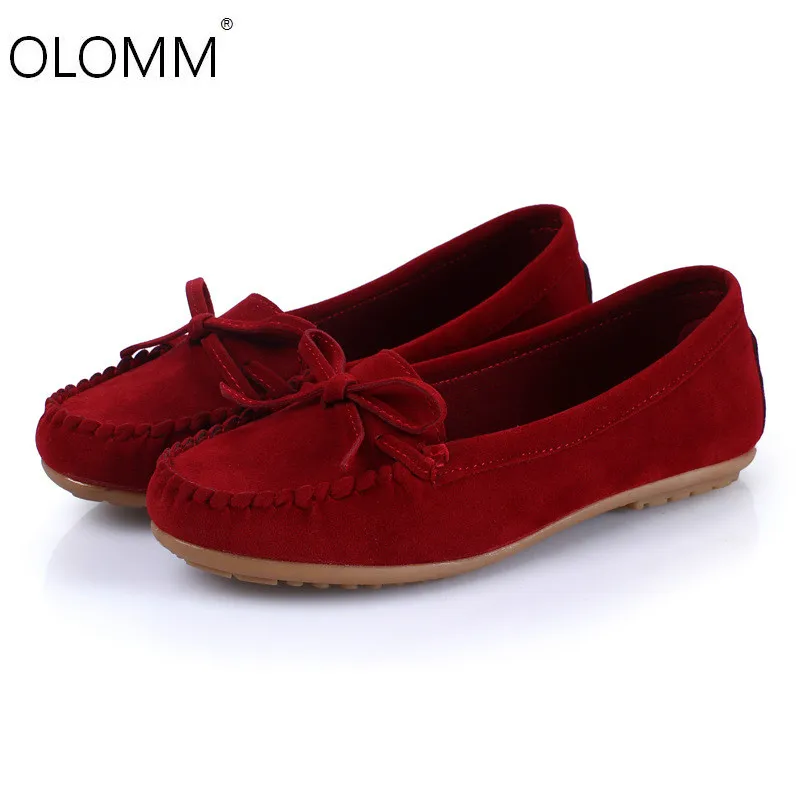 Женские туфли на плоской подошве повседневные Нескользящие Туфли с круглым