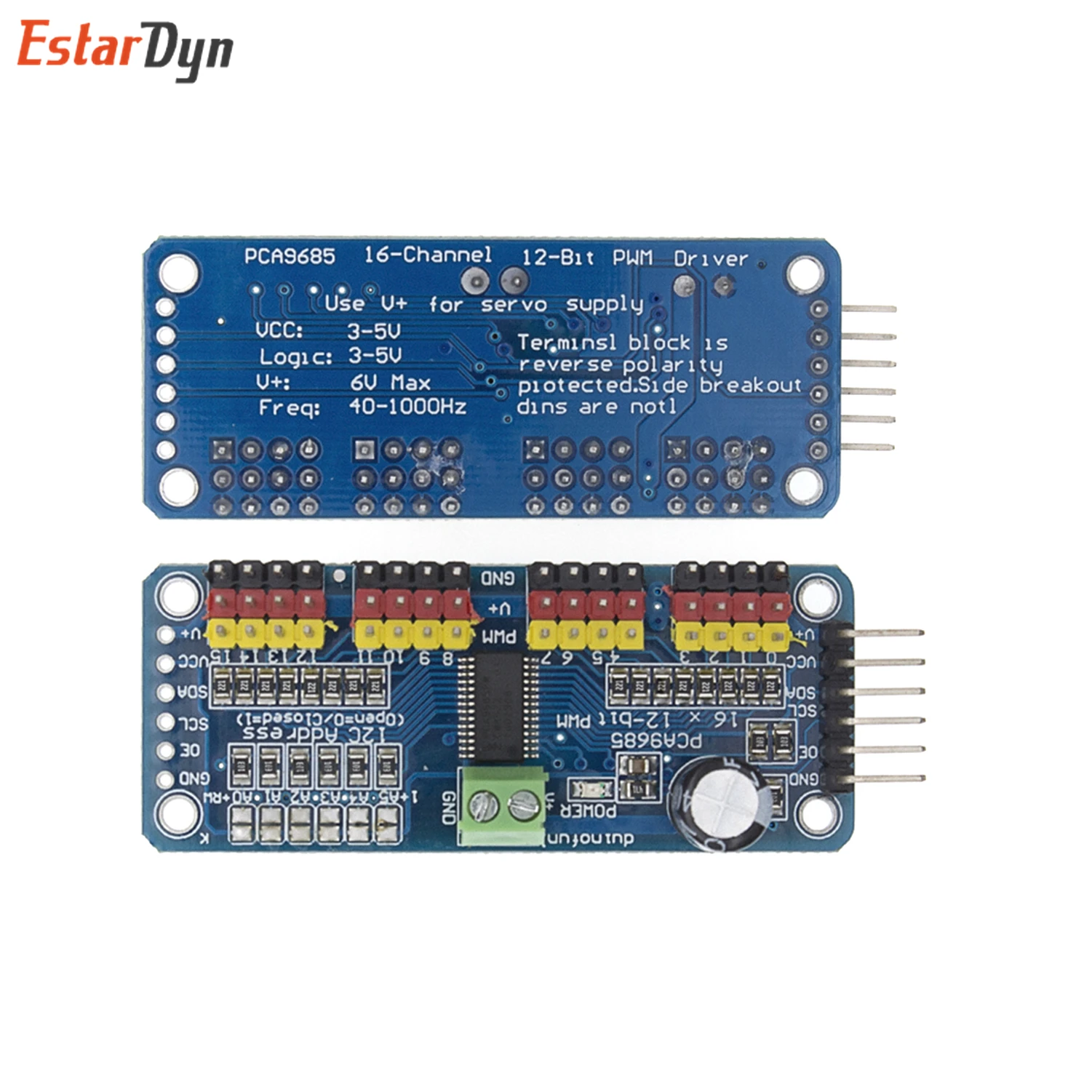16 канальный видеорегистратор 12 битная ШИМ/Servo Driver I2C интерфейс PCA9685 модуль Raspberry pi