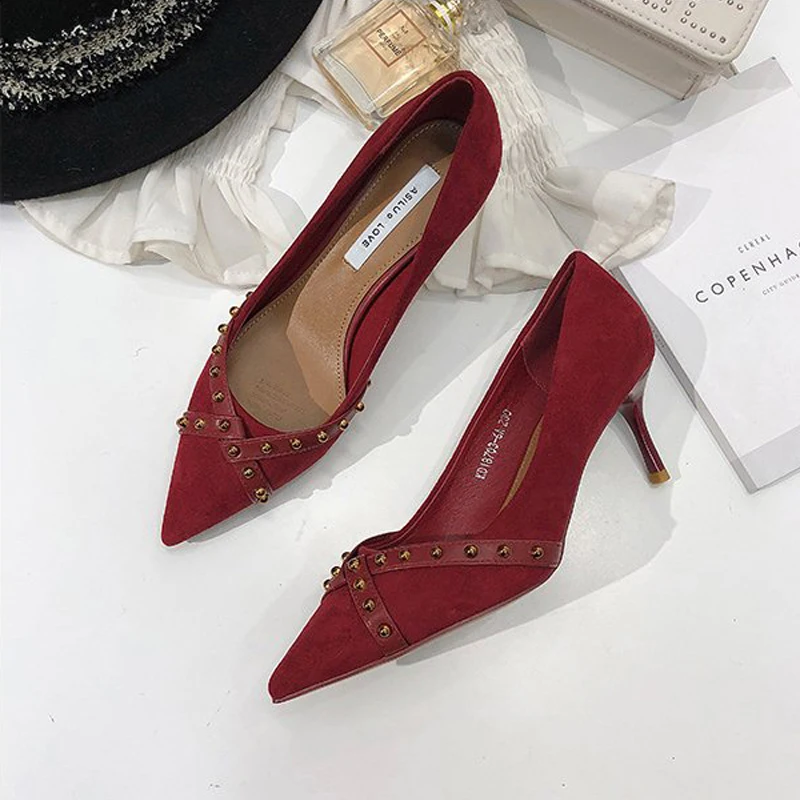 Женская обувь на высоком каблуке коллекция 2019 года сезон весна-осень Новая