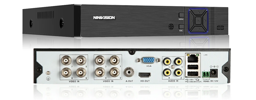 HD 5 в 1 5MP AHD DVR NVR XVR CCTV 8Ch 1080P 4MP 5MP гибридная камера безопасности DVR рекордер Onvif RS485 коаксиальный контроль P2P Облако