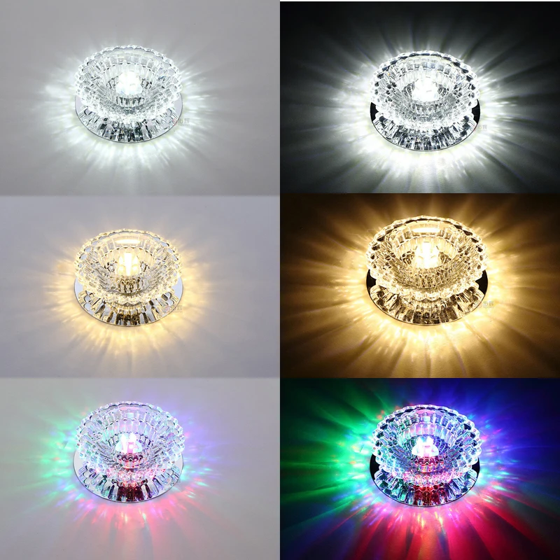 Современный светодиодный потолочный светильник в виде кристалла AC 110V 220V