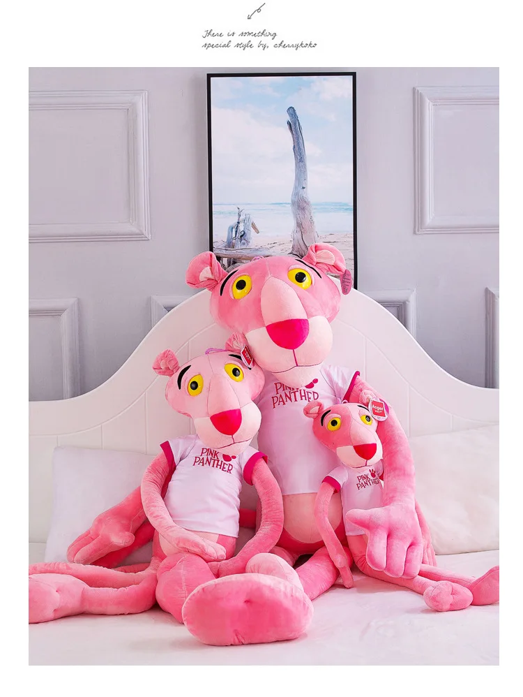 60 180 см Розовая пантера озорная леопардовая кукла плюшевая игрушка для детей