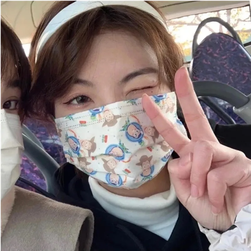 

Toy Story Mouth Mask 3-layers Disposable Breathable Masks Fashion Cartoon Printed Face Mask Mascarill