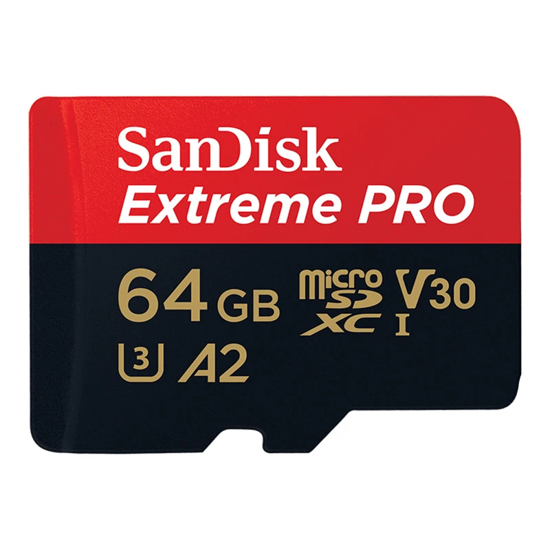 Карта памяти SanDisk Extreme Pro micro sd, 64 ГБ, 128 ГБ, 32 ГБ, 512 ГБ, класс 10, карта памяти U3 A2 V30 1 ТБ, tf-карта для gopro - изображение