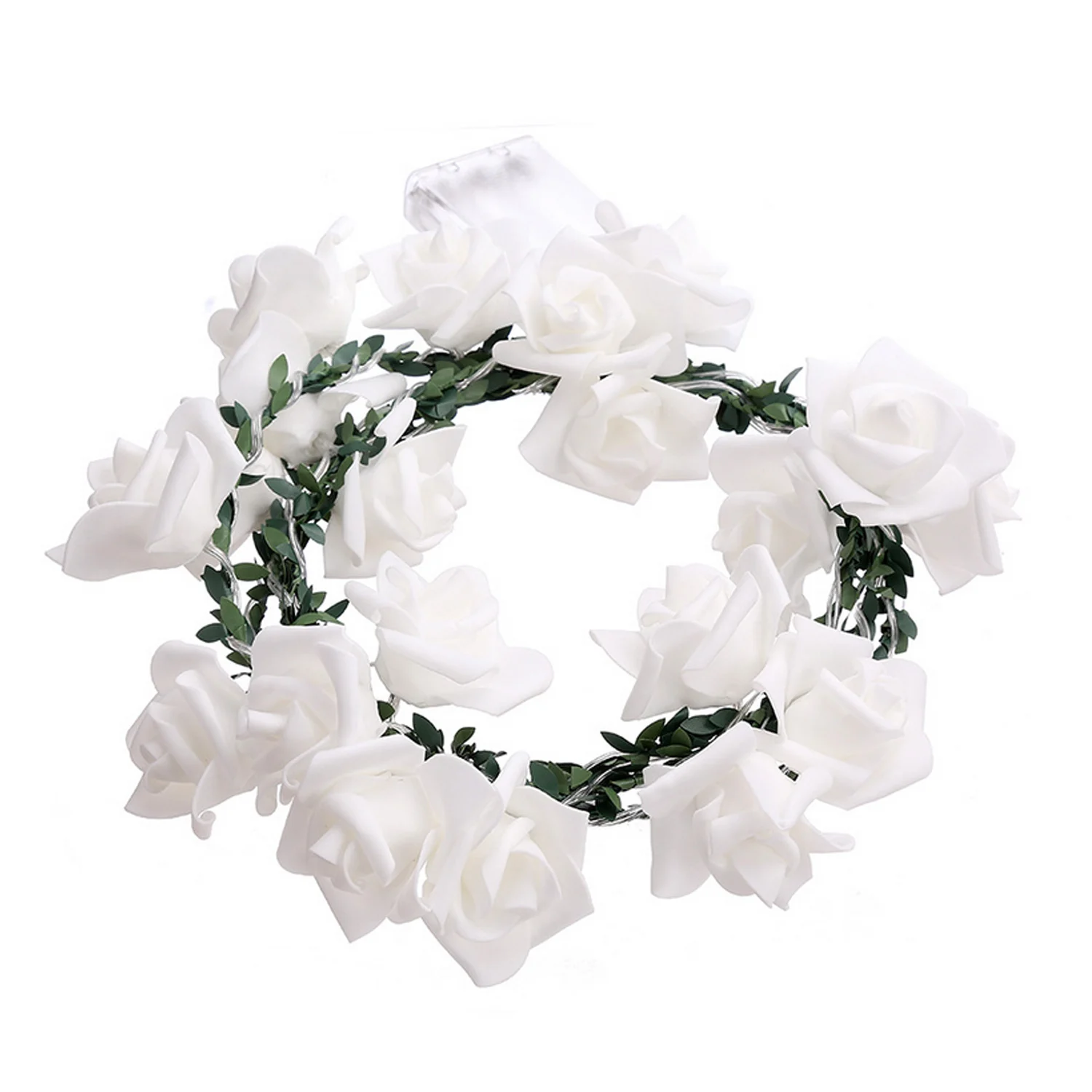 Behogar 9.84ft 20 светодиодный гирлянда в виде лепестков розы украшение сказочные огни