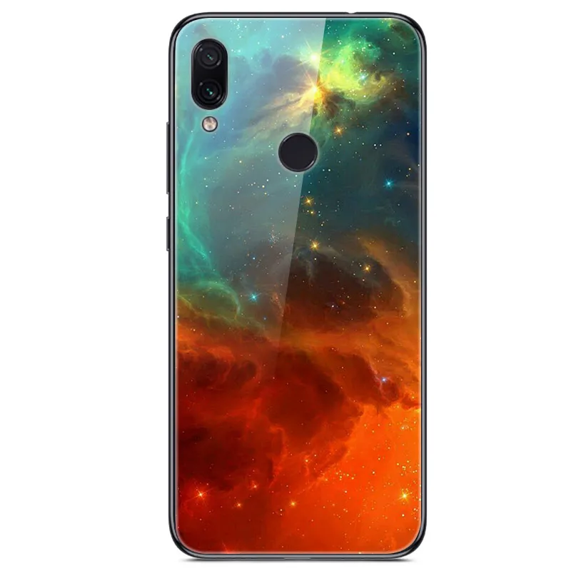 40 Для Xiaomi Redmi Note 7 Чехол из закаленного стекла твердая задняя крышка для Xiomi Redmi Note7 мягкий чехол для телефона бампер на Redmi Note 7 Pro - Цвет: 40