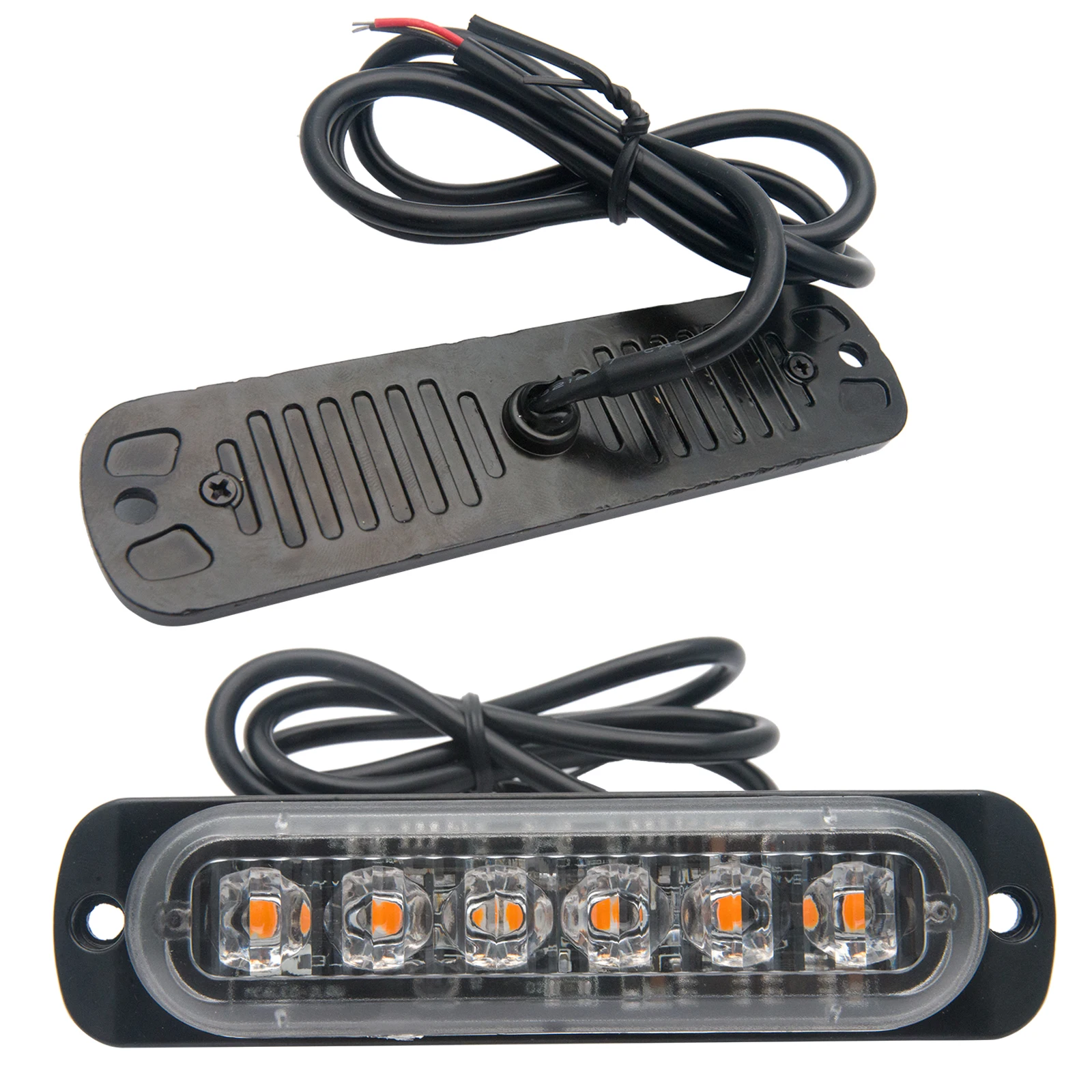 Автоматический светильник ing Янтарный авто мигающий 6LED s Оранжевый гриль пробоя