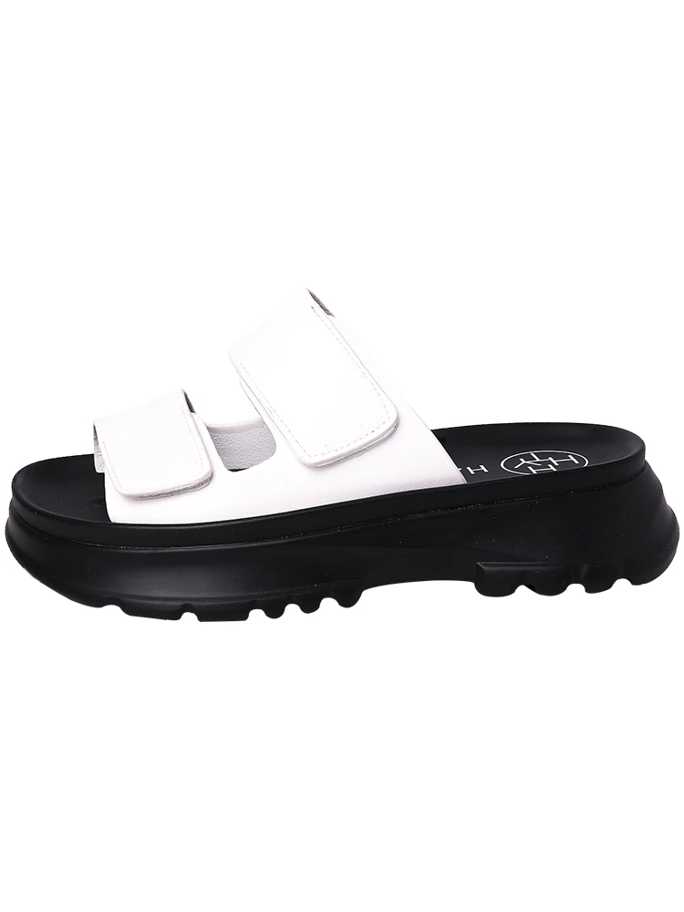 

Shoes Slippers Soft Med Slipers Women Shale Female Beach Slides Platform Fashion Comfort 2021 Sabot Luxury Hook & Loop Strange S